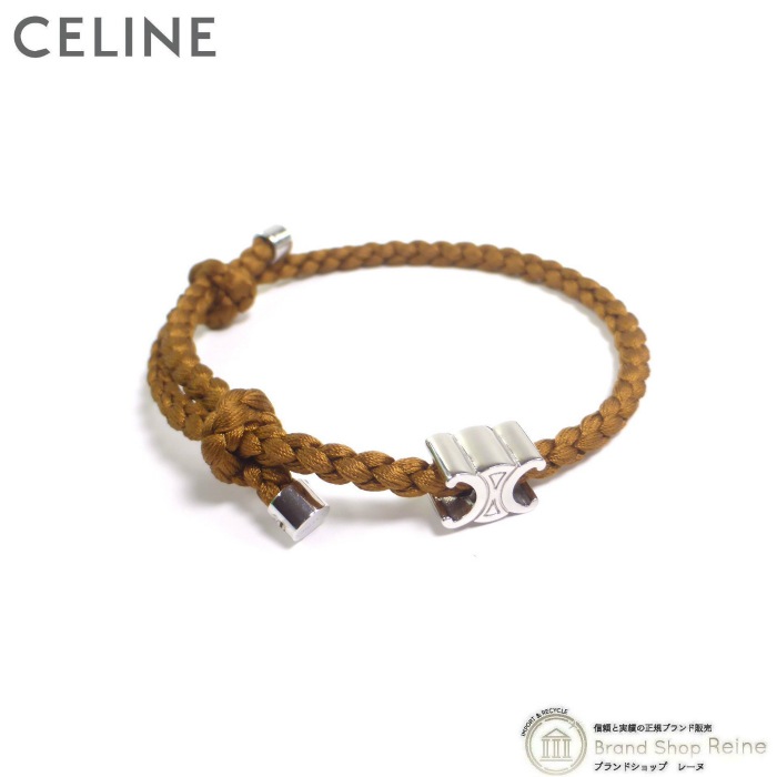 CELINE　セリーヌ　トリオンフ　ビーチ　ブレスレット　ブラック　シルバー トリオンフ ビーチ ブレスレット (CELINE/ブレスレット
