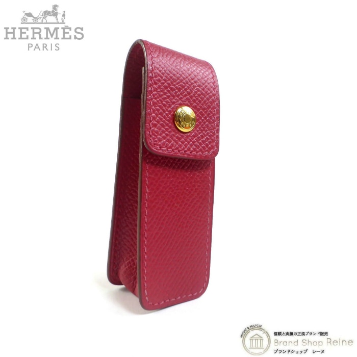 HERMES エルメス リップケース ガム 印鑑ケース 小物入れ レザー HERMES エルメス リップケース ガム 印鑑ケース 小物入れ レザー