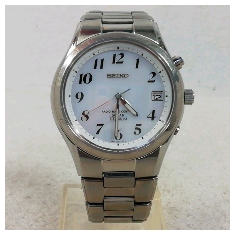【電波ソーラー、美品】SEIKO　セイコー　チタン　ホワイト　7B42-0AN0 2025年最新】Yahoo!オークション -7b42-0an0(セイコー)の中古品