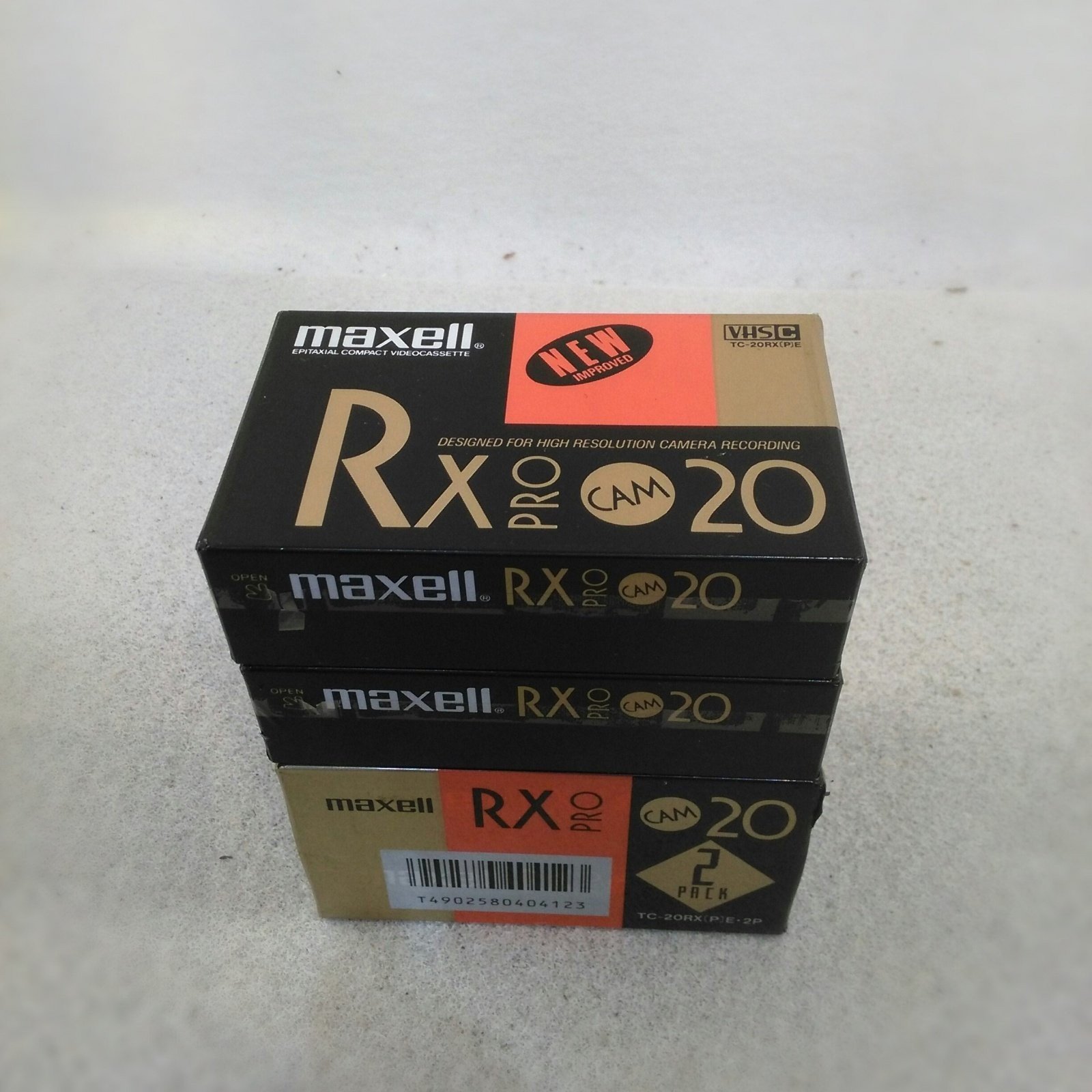 未使用品】maxell 20分 VHS-Cビデオテープ TC-20RX(P)E×4本