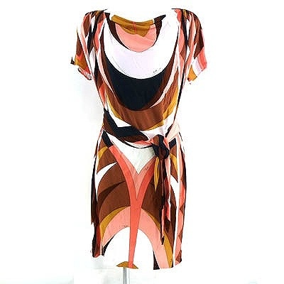 エミリオプッチ（EMILIO PUCCI）オレンジ系ワンピース ☆ 12120615-014 