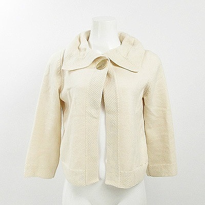 フォクシーfoxey 白ホワイトカーディガン ☆フォクシーカーディガン38