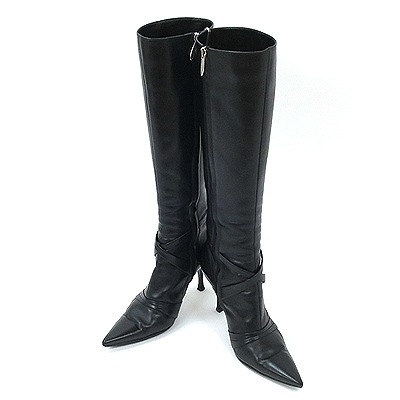 sergio rossi ブラック　ロングブーツ Women's elegant boots: low and high heels | Sergio Rossi