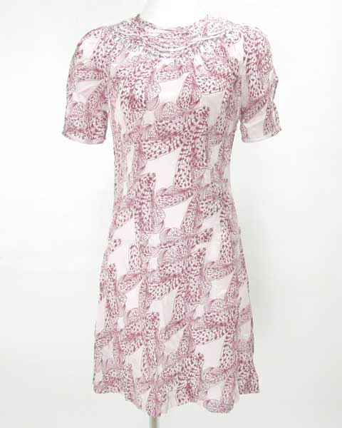 トップショップユニーク TOPSHOP UNIQUE 薄ピンク半袖ワンピース 8  