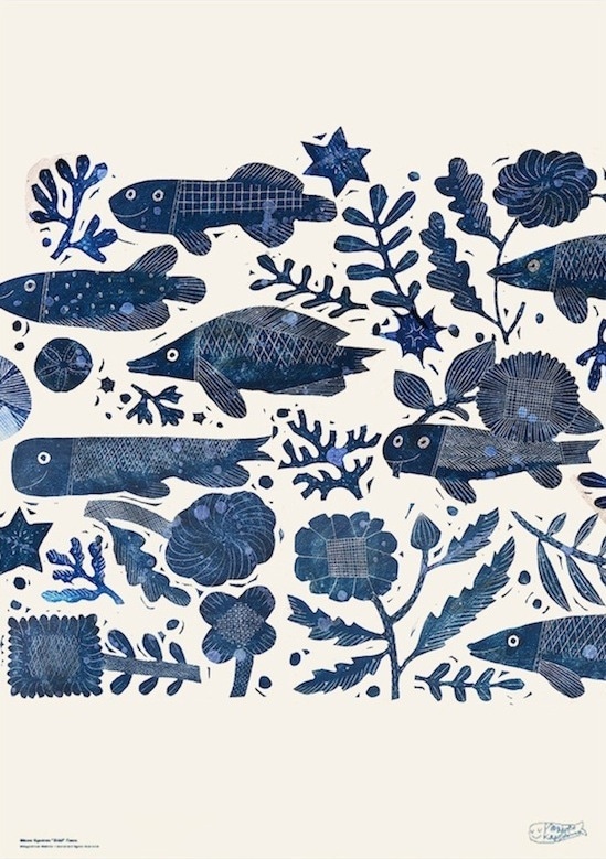 ZUAN & ZOKEI Makoto Kagoshima 鹿児島睦 ポスター フィッシュ