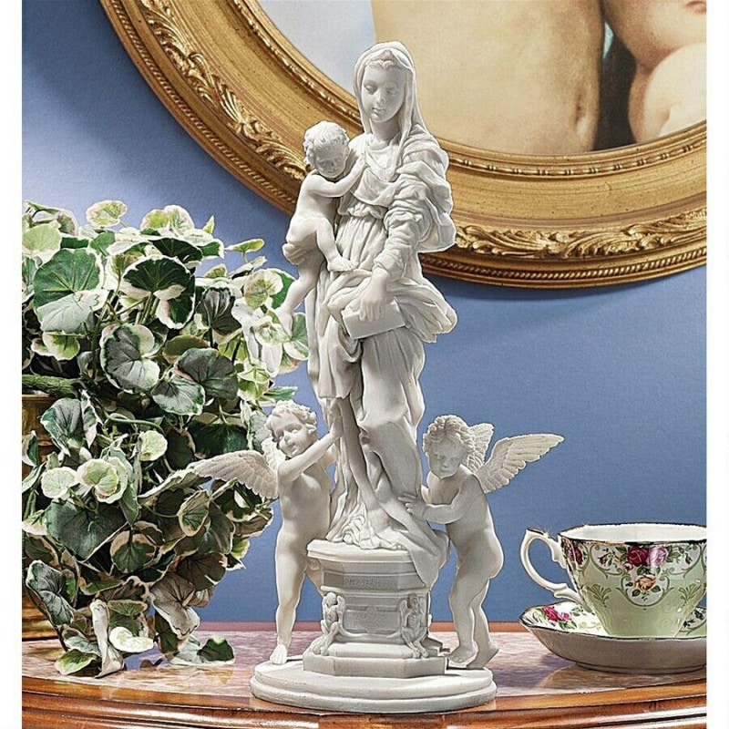 ヴェロネーゼ製 veronese ハルピュイアの聖母 像 天使 置物
