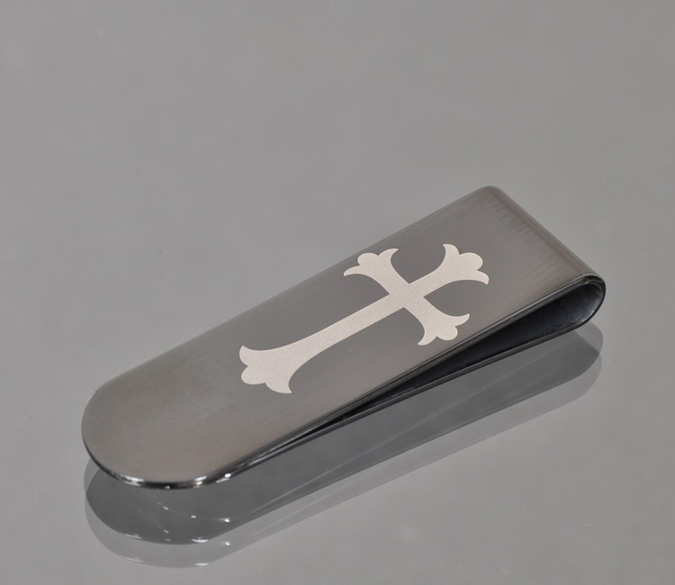 クロス 十字架 マネークリップ マネークリップ ブラック クロス