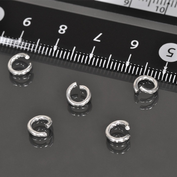 1個売り】 丸カン シルバー925 丸環 線径1.2mm 直径6.5mm 1個売り】 丸カン シルバー925 丸環 線径1.2mm 直径6.5mm