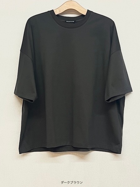 【セール/20%OFF】mizuiro ind ミズイロインド クルーネックワイドチュニック カットソー 2-210112 レディース【SALE】【返品・交換不可】 セール/20%OFF】mizuiro ind ミズイロインド クルーネックワイド