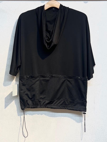 SALE seeset/シーセット 　ストレッチスムース プロテクトフードTシャツ　・　SE232625　『ゆうパケット対応』 SALE seeset/シーセット ストレッチスムース プロテクトフードT