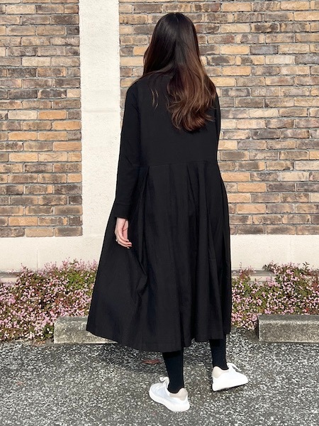 SALE SOIL/ソイル COTTON WOOL TWILL WEAVE PLAIN V-NECK 