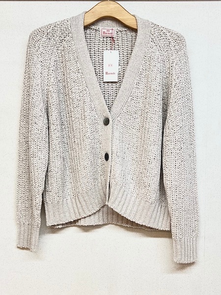 SALE 　再入荷　maomade/マオメイド 　テープヤーンVネックカーディガン　2色・　511126　 再入荷 maomade/マオメイド テープヤーンVネックカーディガン 2