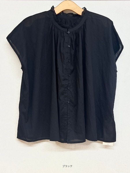 SOIL/ソイル　　VOILE LACE NECK LACE GATHERED SMOCK　3色　・　NSL25061　［送料無料］ 　『ゆうパケット対応』 SOIL/ソイル VOILE LACE NECK LACE GATHERED SMOCK 3色
