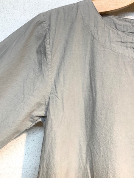 ARMEN/アーメン 40'S POPLIN BOAT NECK L/SL ONE-PIECE