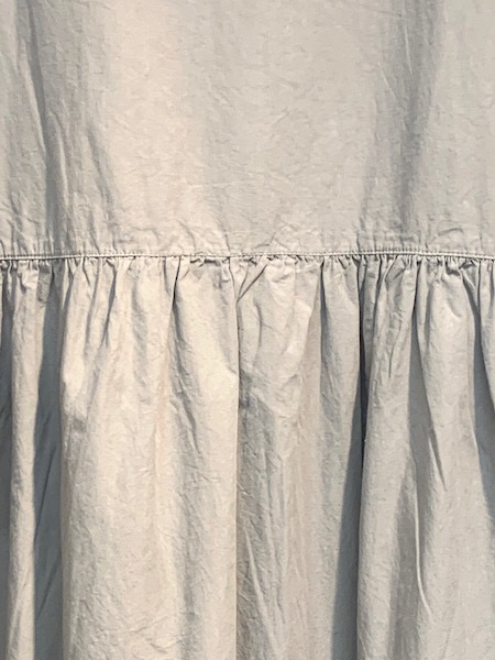 新品タグ付【ARMEN】LINEN PLAINボートネックOP size0 ARMEN/アーメン 40'S POPLIN BOAT NECK L/SL ONE-PIECE