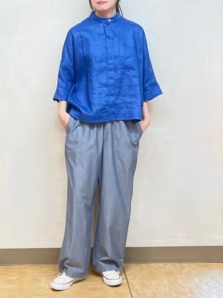 再入荷 lelill/レリル リネンワイドシャツ ・ 52531411 ［送料