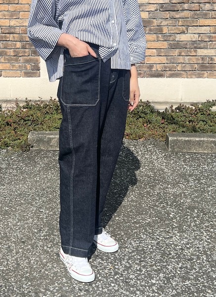 【lelill】　イージーランチパンツ cotton/linen lelill レリル イージーランチパンツ cotton/linen