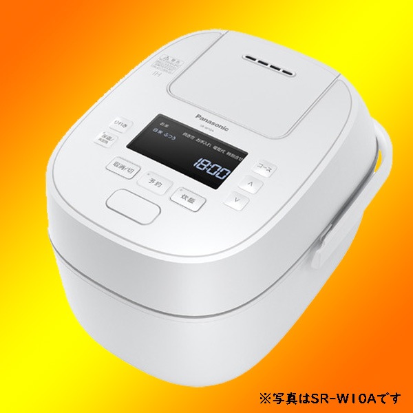 パナソニック 可変圧力IHジャー炊飯器 おどり炊き SR-W18A-W [ホワイト