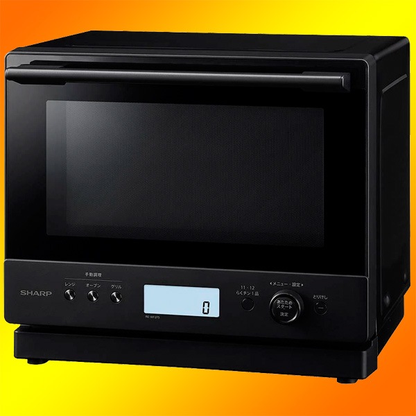 シャープ 過熱水蒸気オーブンレンジ PLAINLY RE-WF275-B [ブラック  