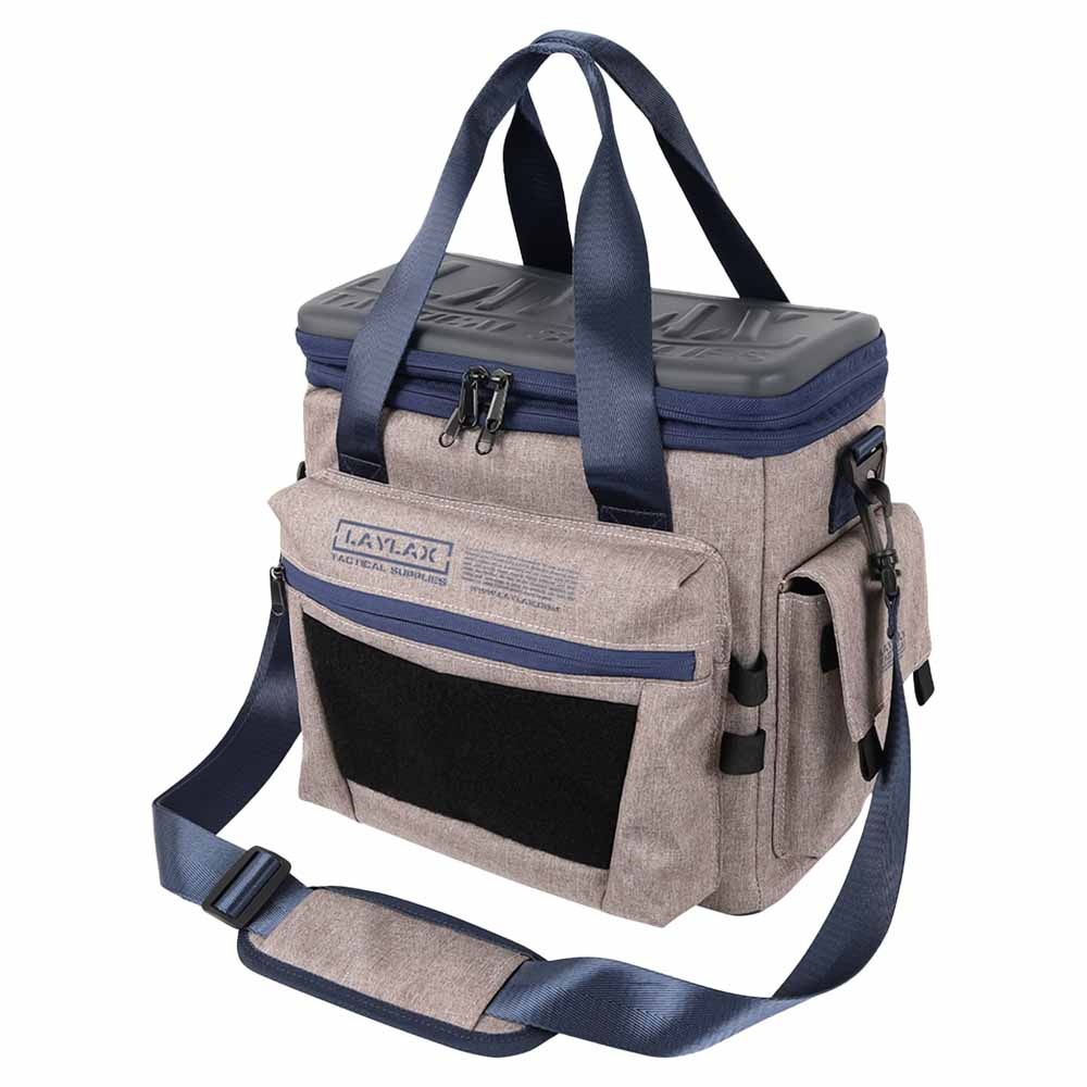 LAYLAX セミハードレンジバッグ GRY NV キャンプにも セミハードレンジバッグ GRY/NV サテライト LAYLAX | LAYLAX