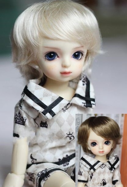 U-6020【mini】幼SD(頭囲15~17cm)用ウィッグ | ◇ドールウィッグ,（1