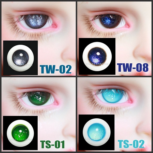 ディーラー様製グラスアイ 色瞳孔オッドアイ EYER104【TATA】 ドール用グラスアイ14~16mm | ◇ドールアイ