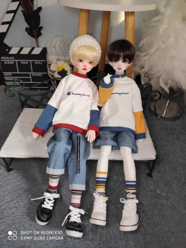 【即購入OK】ミニチュアドール服　黒Tありつなぎ服10着 正規代理】【受注生産】MINASKA04 乙骨十字 BJD ドール服 洋服