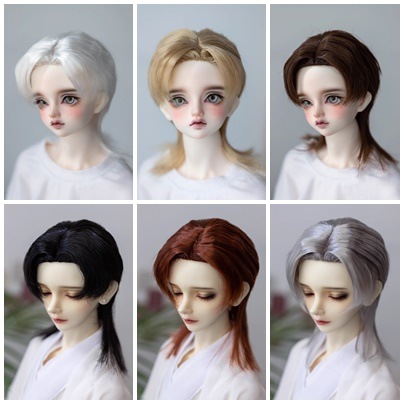 U-4521【KAKA】1/4，1/3ドール(頭囲17~23.5cm)用ウィッグ