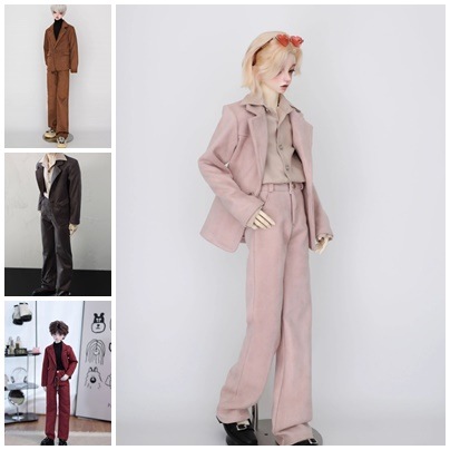 AF10962【Bears】 1/3, 70cm，ID75, LOONG SOUL73ド-ル用洋服2点セット