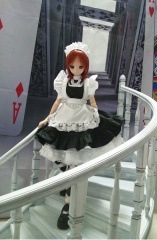 SD・DD 洋服　４点セット　エンジ　ハンドメイド 0030010004162.jpg