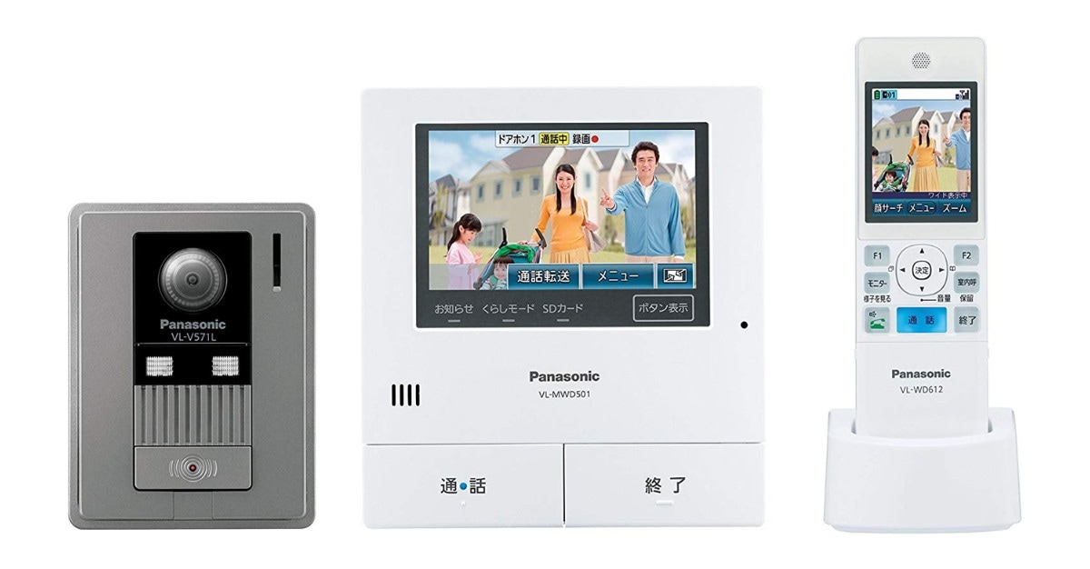 Panasonic ワイヤレスモニター子機 VL-WD612