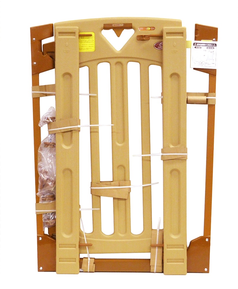 【中古/未使用品】日本育児 スマートゲイト2 拡張フレーム2本付き ナチュラル NI-5014045 突っ張り式 ベビーゲート ペットゲート 取付幅67~91cm ステップカバー付き-ディスカウントショップ と~るりーす