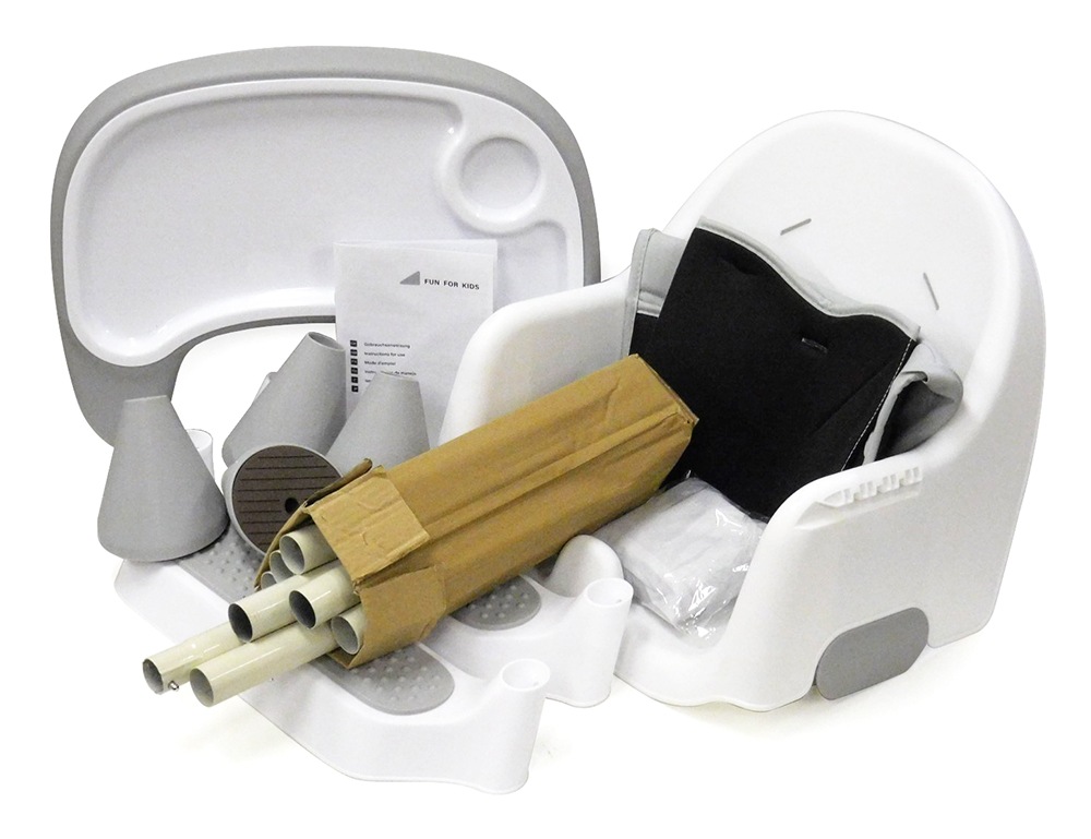 中古/未使用品】UBRAVOO ベビーチェア ハイチェア ローチェア グレー 6  