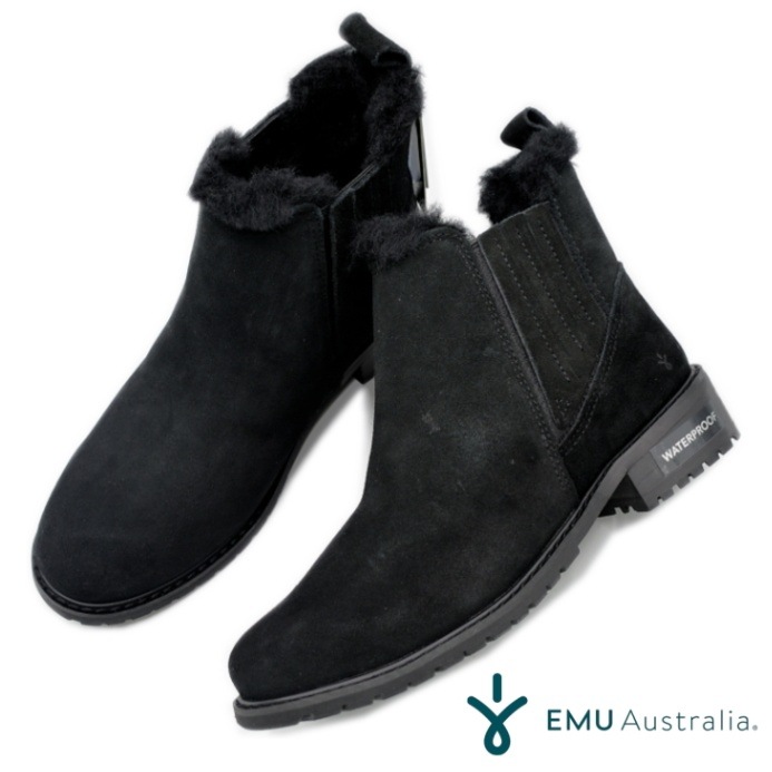 EMU Australia エミュ 防水 ショートブーツ W12975 Moira サイドゴア 