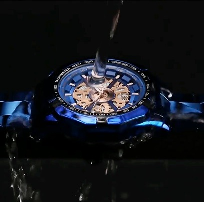 T0322 BINBOND ラグジュアリー スケルトン メンズ ステンレス