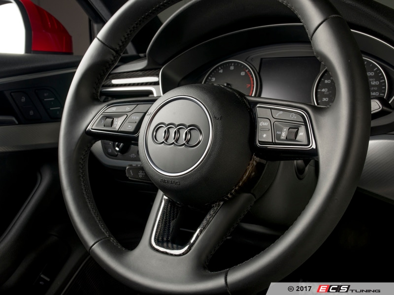 Audi アウディ純正 A4 (8W/B9) アルミ調 ステアリングトリム : G