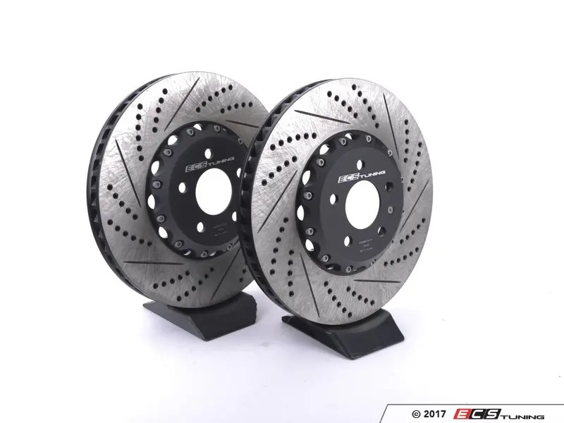 SCITOO フロントブレーキローター 2個 ドリル&スロットブレーキキット Infiniti EX35 EX37 G25 G35 G37 SCITOOフロントブレーキローター2個クライスラー用ドリル\u0026スロット付