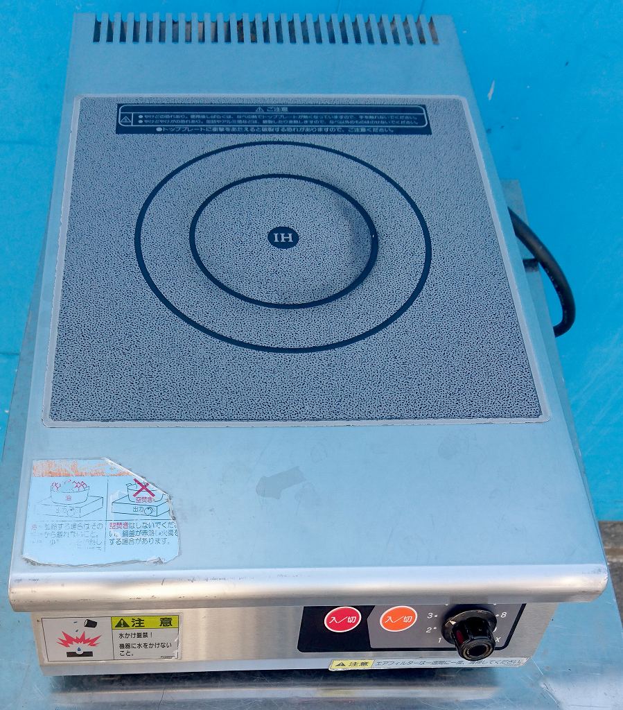 値引 IHコンロ 単200v 50/60hz タニコー TIH-3NN 2016年 016 | 中古 店舗用品