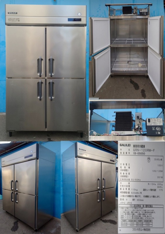 業務用4ドア冷蔵庫　612L 100ｖ　フクシマ　URN-090RM6-F 業務用4ドア冷蔵庫 612L 100v フクシマ URN-090RM6-F （業務用