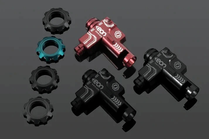 GATE製 EON Hop-up Chamber: Red housing + Cyan rotary dial