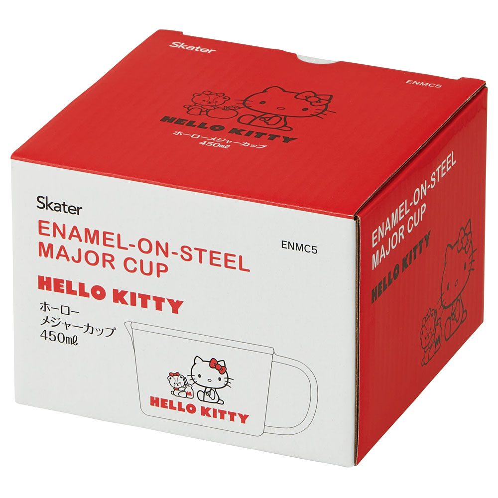 566738 ENMC5~ホーロー メジャーカップ [450ml] ハローキティ