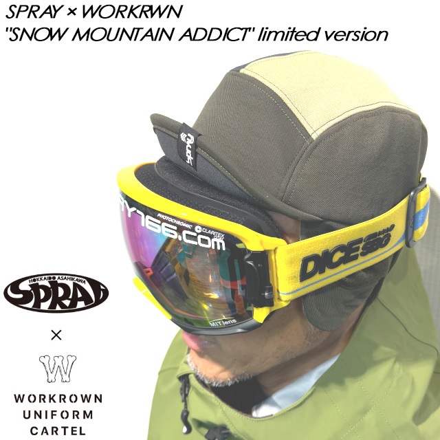 スキー・スノーボードアクセサリー WORKRWN ORIGINAL \"SNOW MOUNTAIN ADDICT\" WORKRWN ORIGINAL 