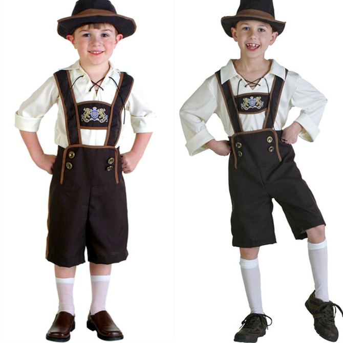 セットアップ キッズ コスプレ 男の子用 ダイ 族の 服 少数 民族 風の