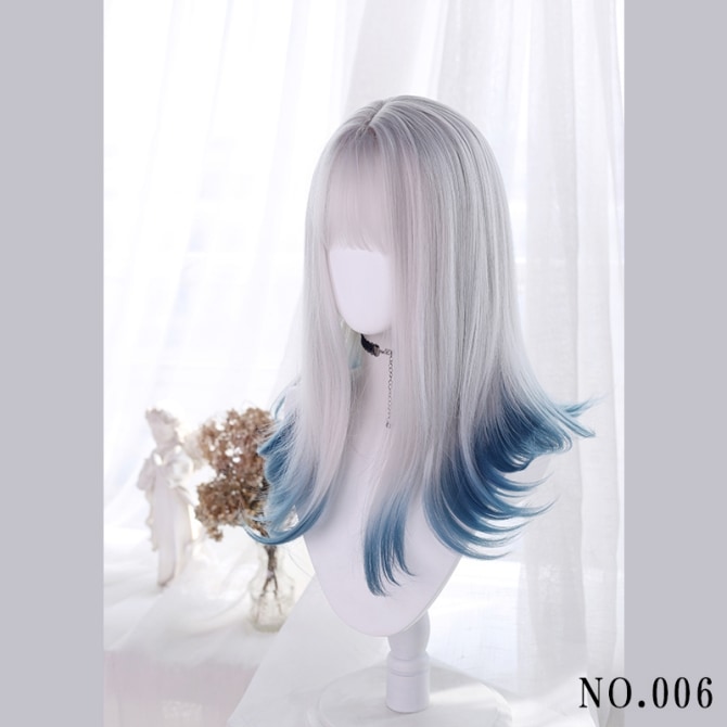 Amazon.co.jp: ロリータウィッグ 姫髪 原宿風 GAL系 地雷系 耐熱
