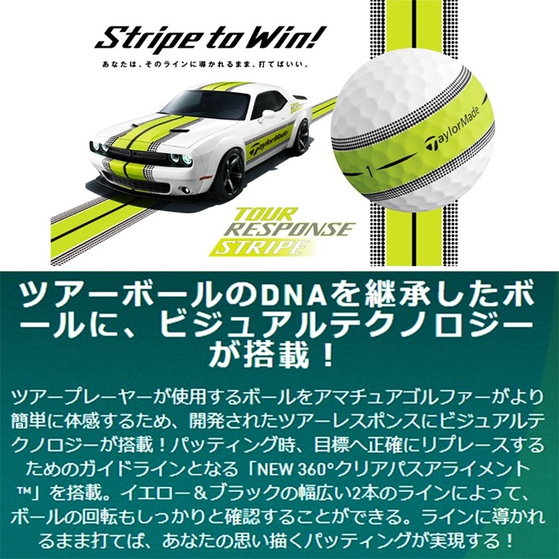 テーラーメイド 2022 ツアーレスポンス ストライプ ゴルフボール 1 ...