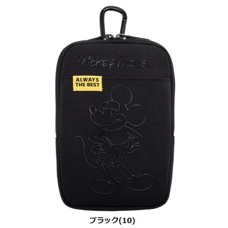 【Disney】ディズニーゴルフ ミッキー&フレンズ ポーチ 即納】ディズニー ゴルフ ブラック ミッキー フラットポーチ