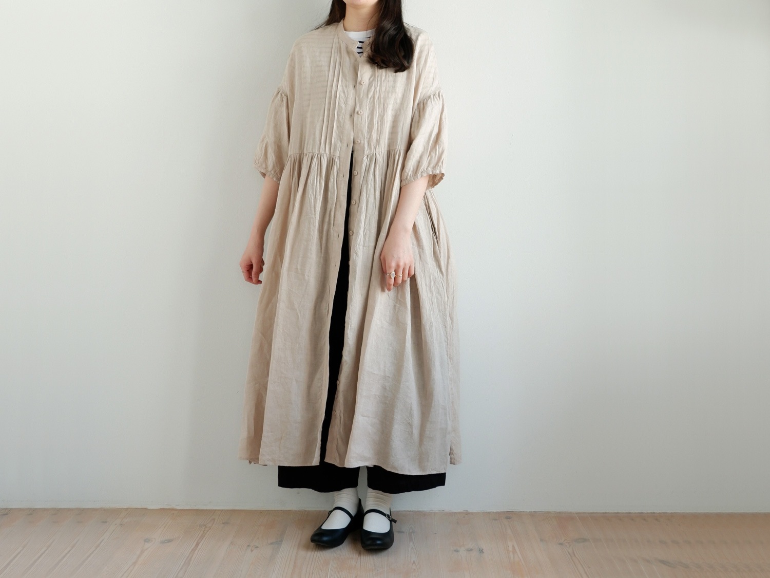 オオカミとフクロウ　ワンピース　日本製　美品 nest Robe - オオカミとフクロウ ワンピースの通販 by ぽん