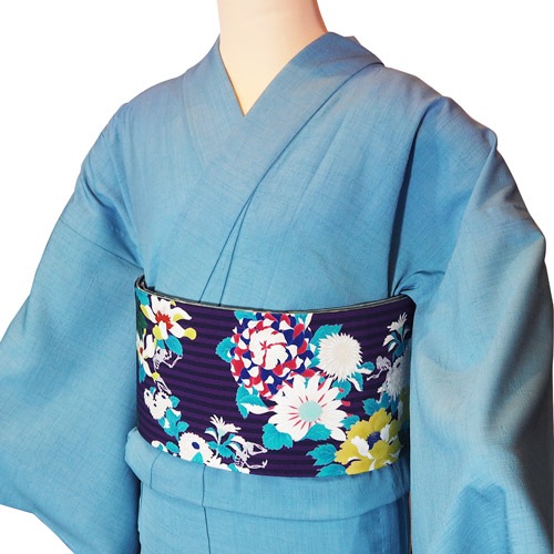 ポリ浴衣 洗える着物 古今 婦人浴衣 ポリエステル100％ 麻の葉 洗える