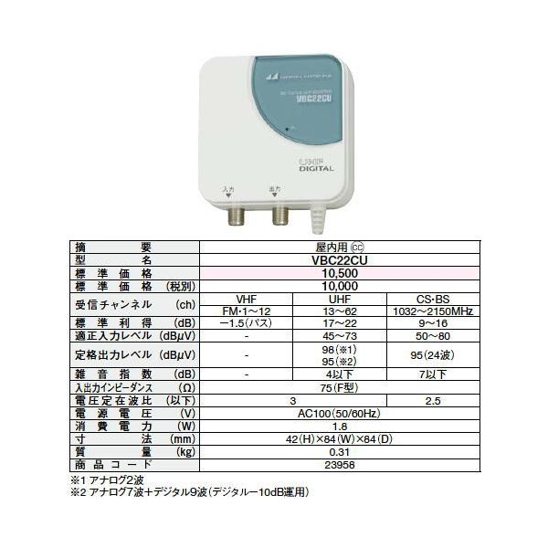 Amazon | 日本アンテナ VBCシリーズコンパクトタイプ BS・110°CS