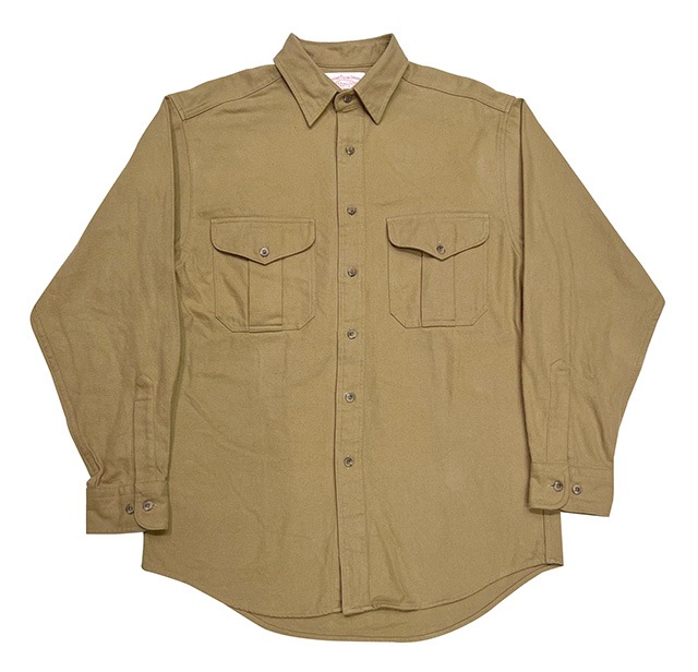 FILSON フィルソン ネルシャツ size:M ベージュ系【USED ユーズド 